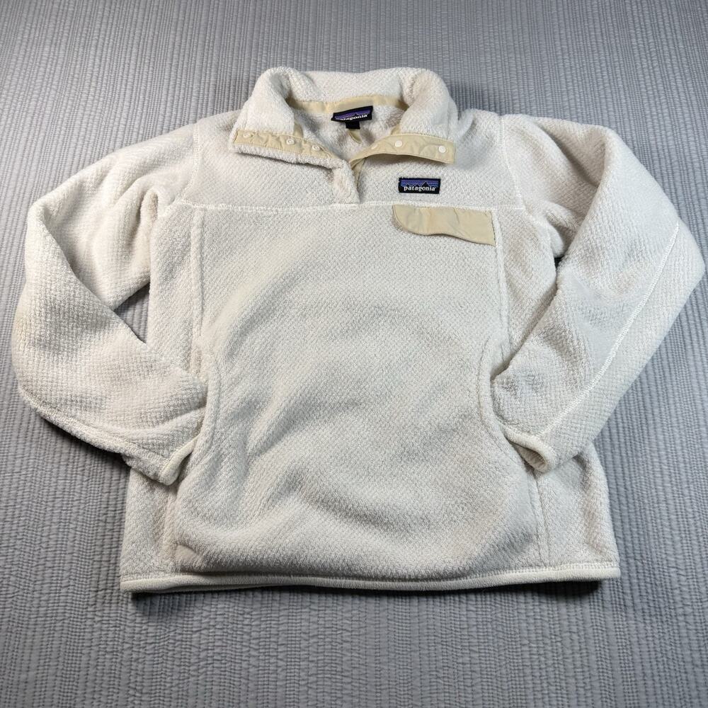 Patagonia Re Tool Snap T Pullover Women’s M White Gorpcore Granola Girl Cabin